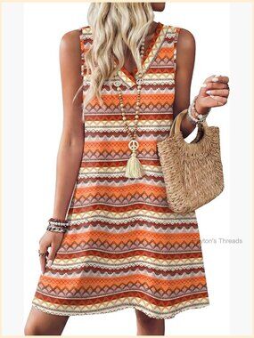 Summer Dresses for Women Beach Vacation Floral Sundress Boho Dress Travel
